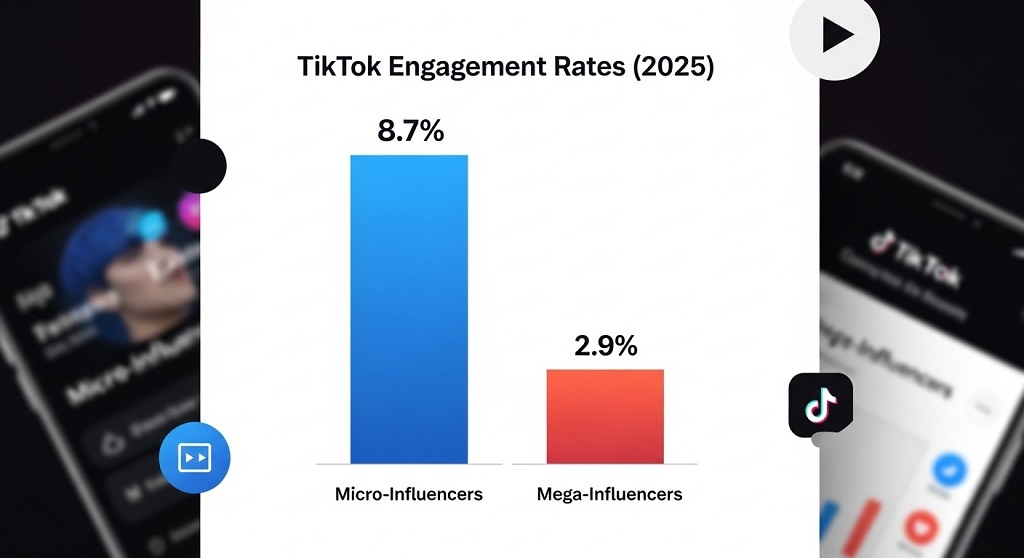 Are micro-influencers more effective than celebrities on TikTok